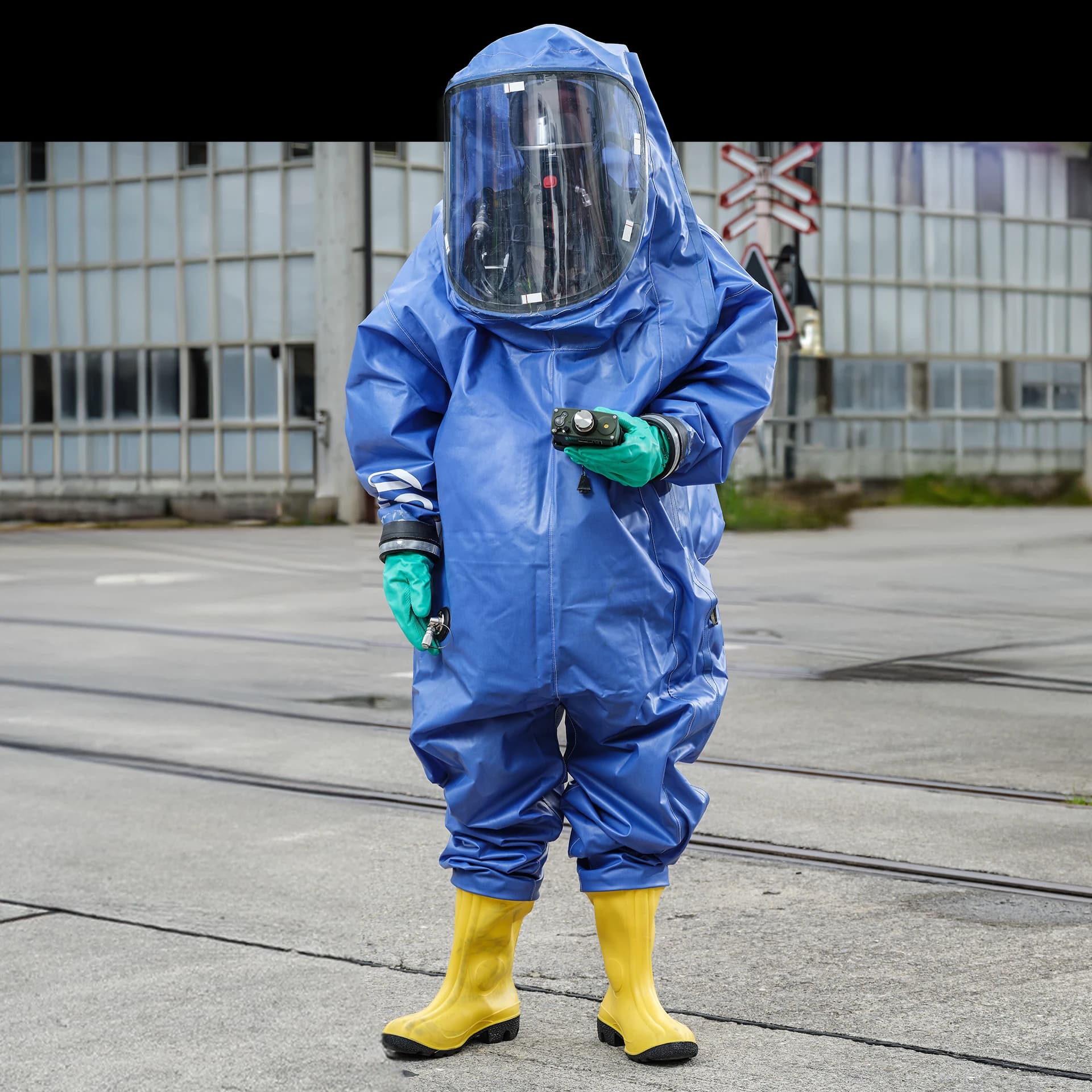 ABC Soldat bei Nachweisarbeit im Fahrzeug