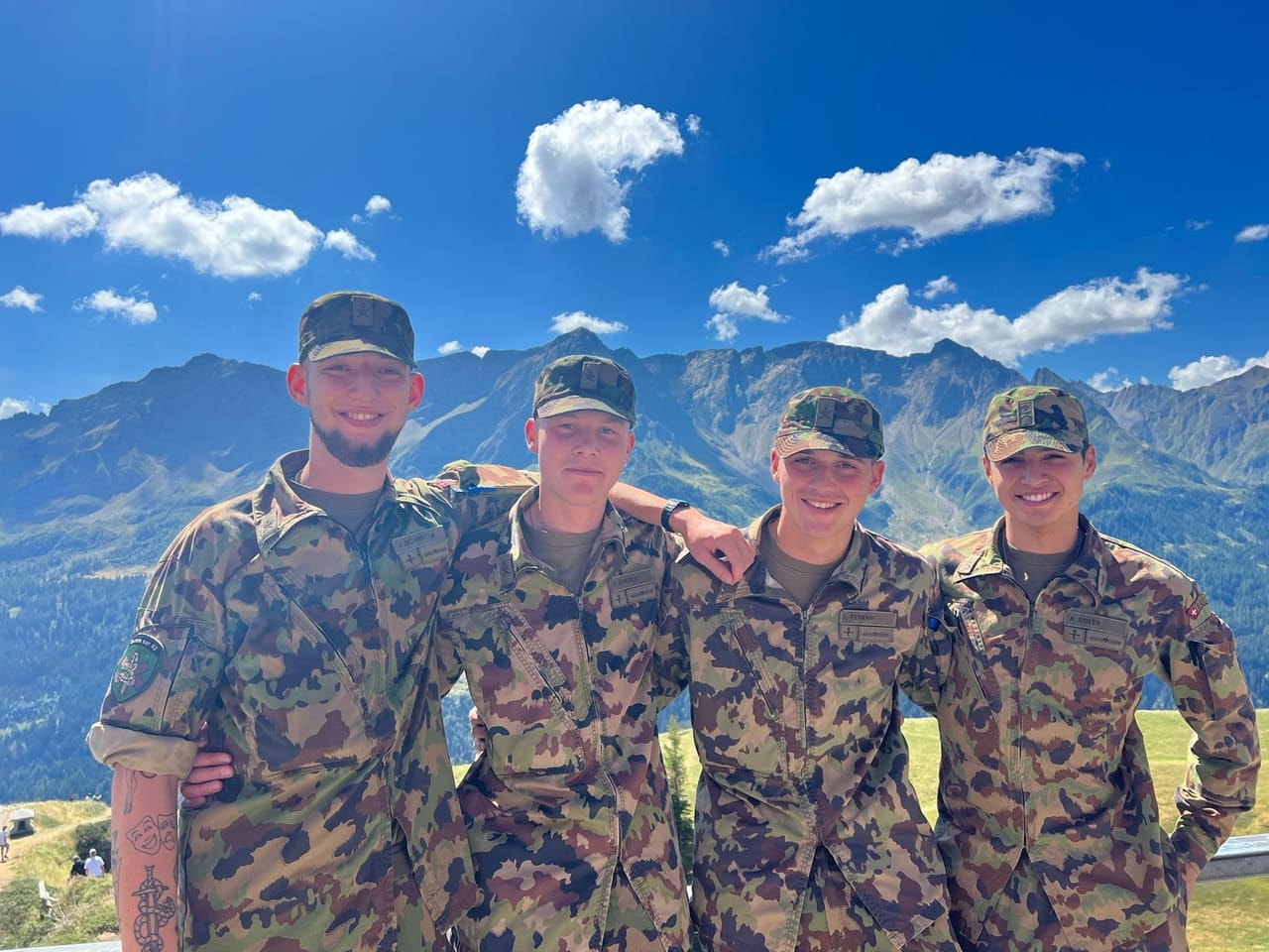 Während des Abverdienens als Wachtmeister in Airolo